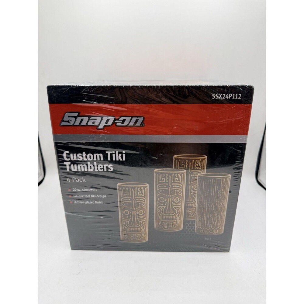 Snap On Custom TIKI Tumblers Set Of 4 New SSX24P112 PROMO 2024 COLLECTOR